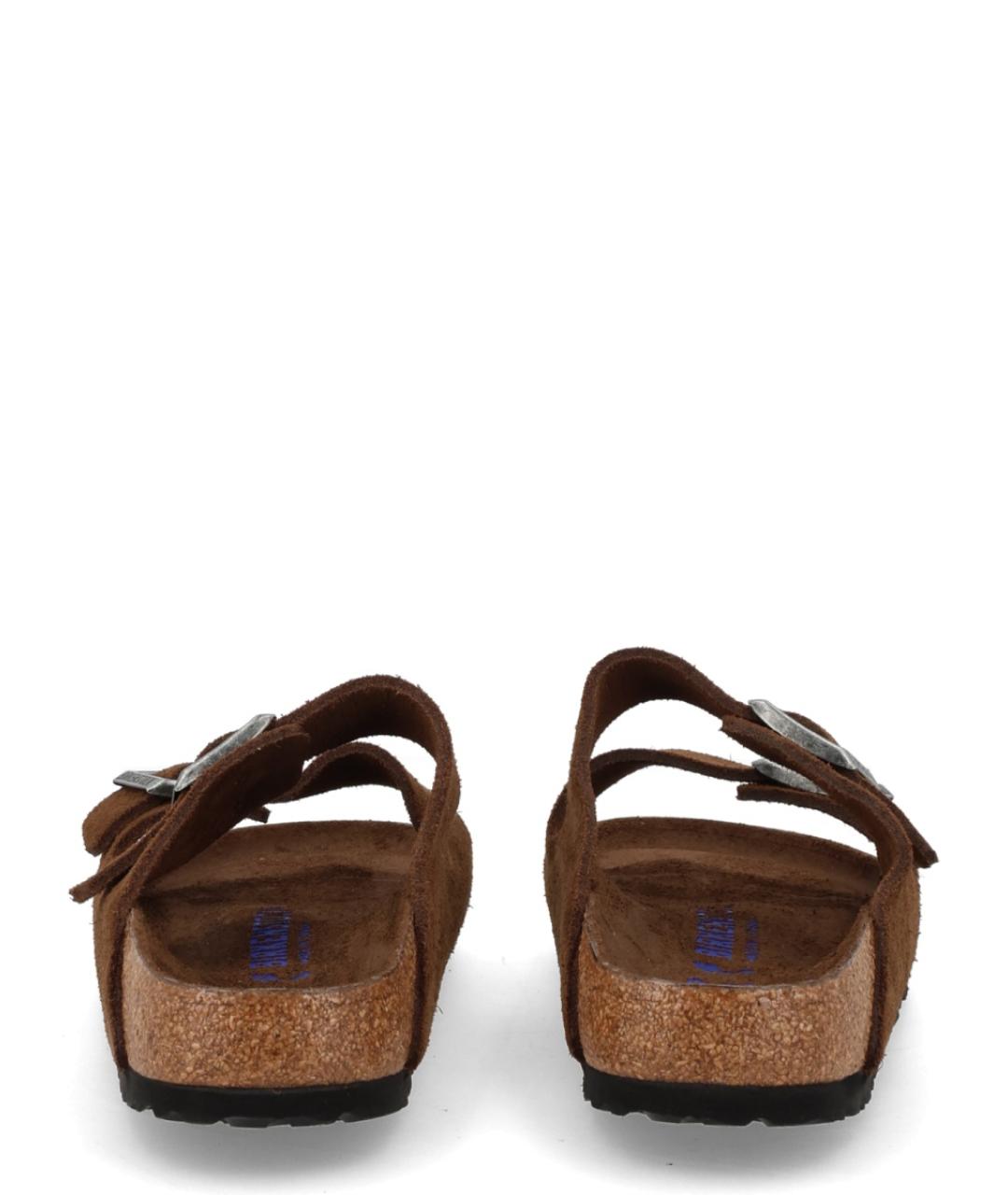 BIRKENSTOCK Коричневые замшевые сандалии, фото 4