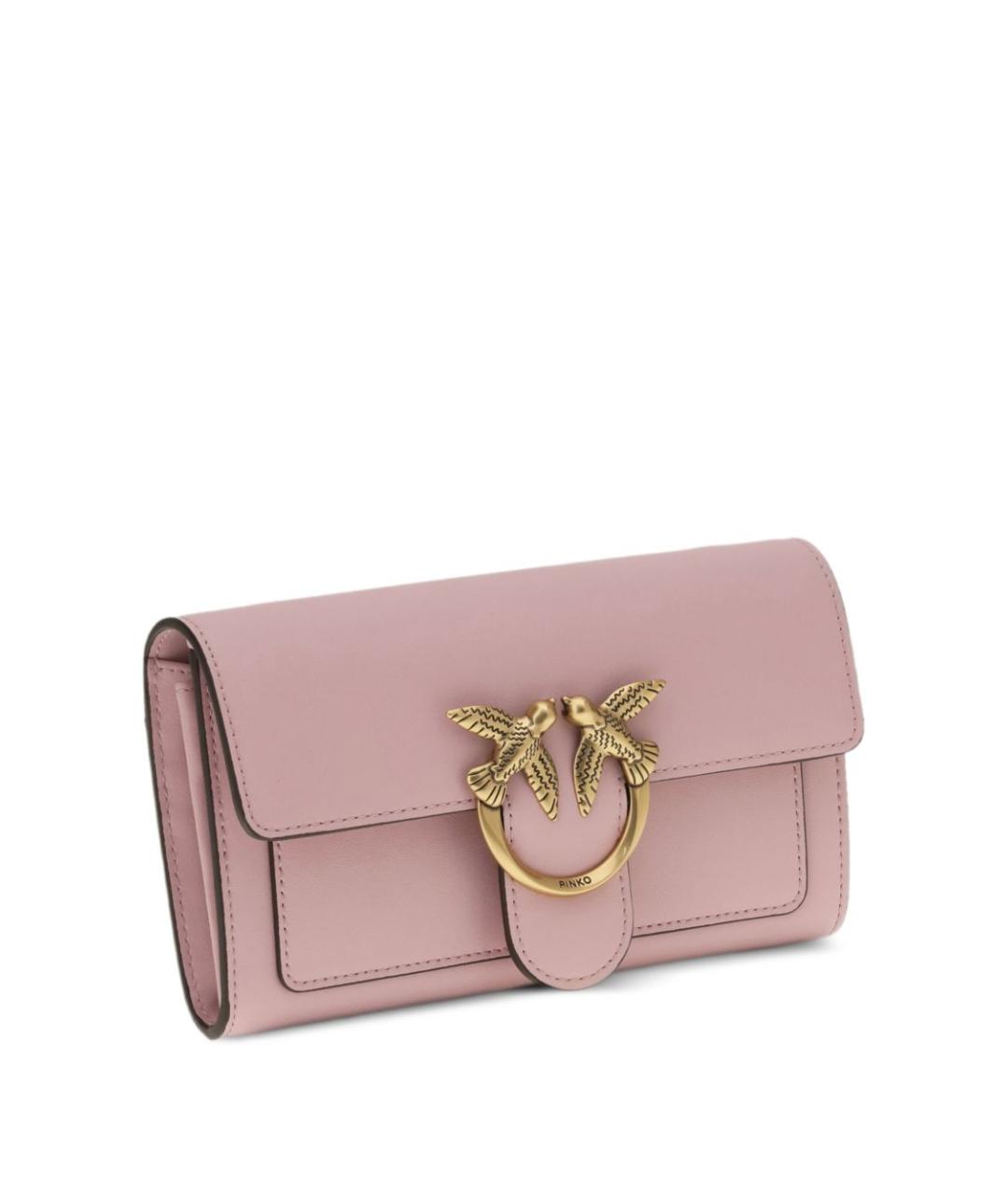 PINKO Розовая кожаная сумка через плечо, фото 4