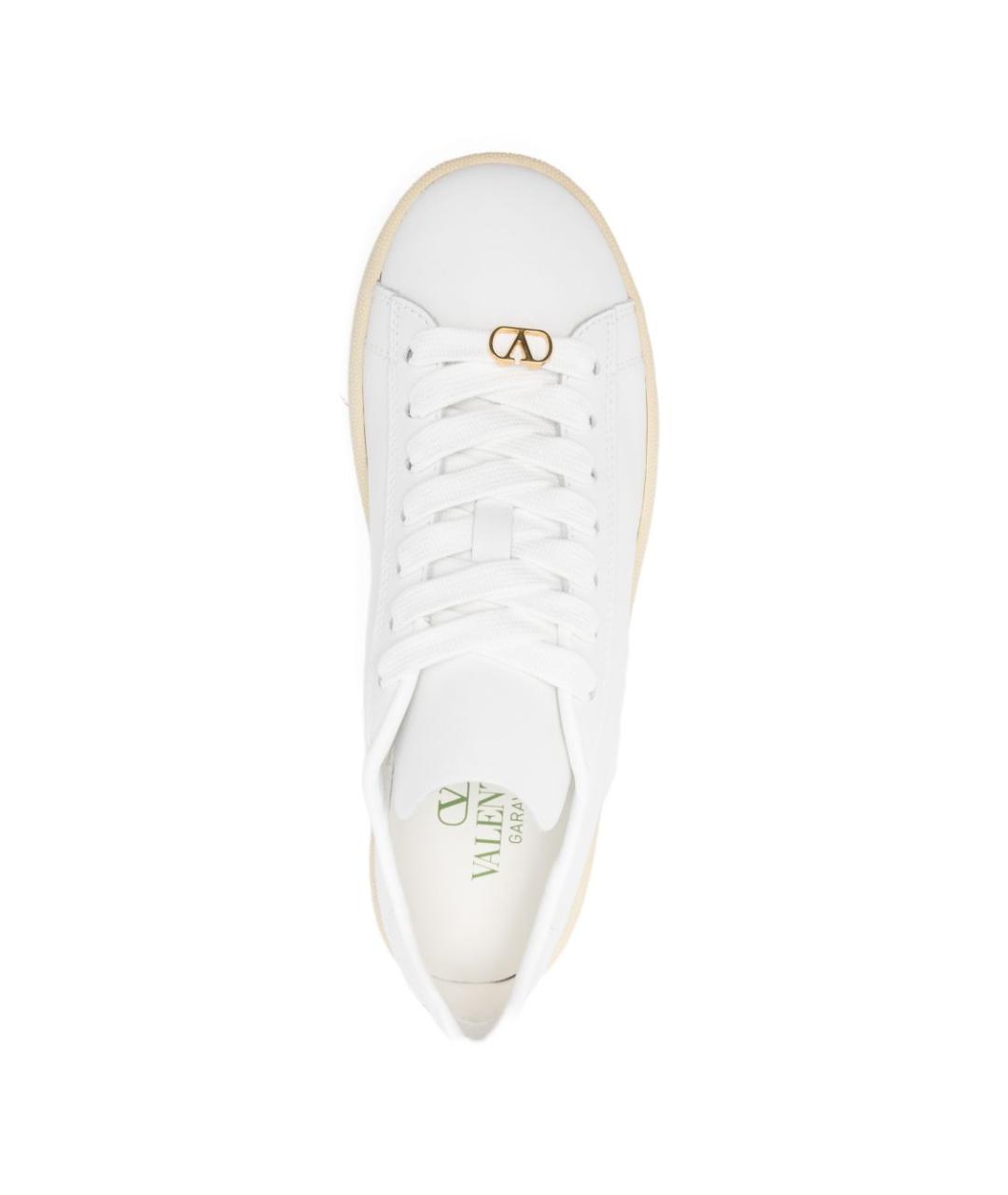VALENTINO Белые кожаные кроссовки, фото 3