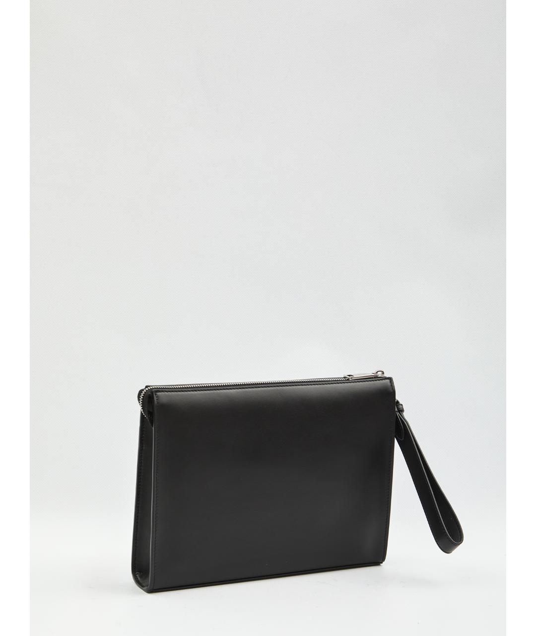 FENDI Черная кожаная барсетка, фото 2