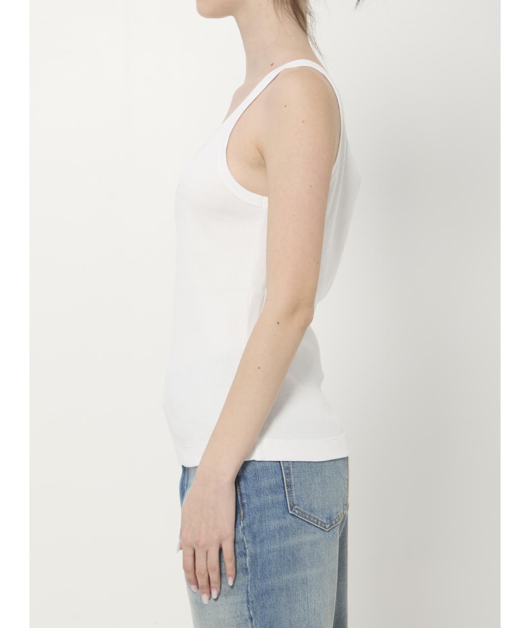 DOLCE&GABBANA Белая хлопковая майка, фото 3