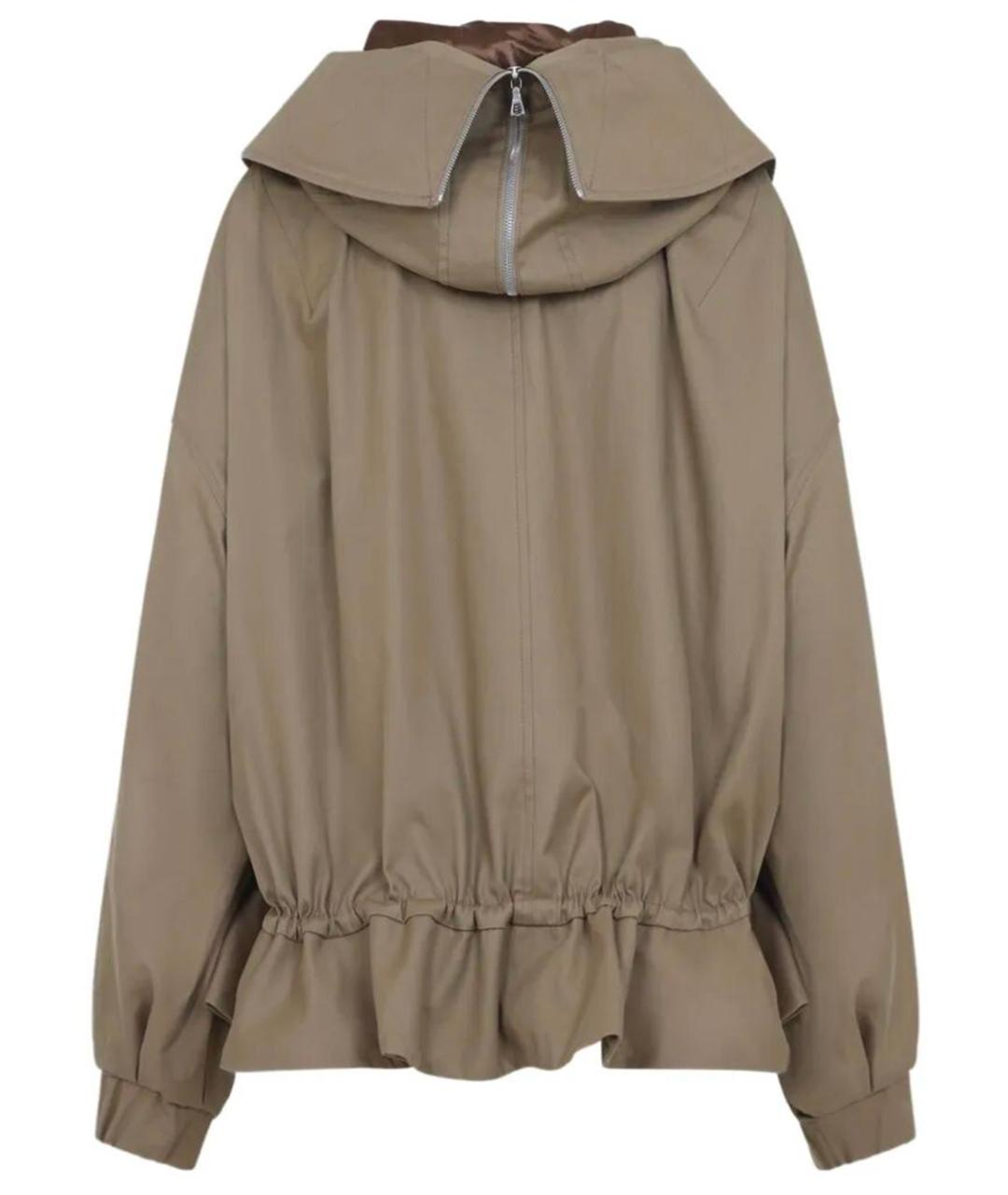 DRIES VAN NOTEN Коричневая хлопковая куртка, фото 2