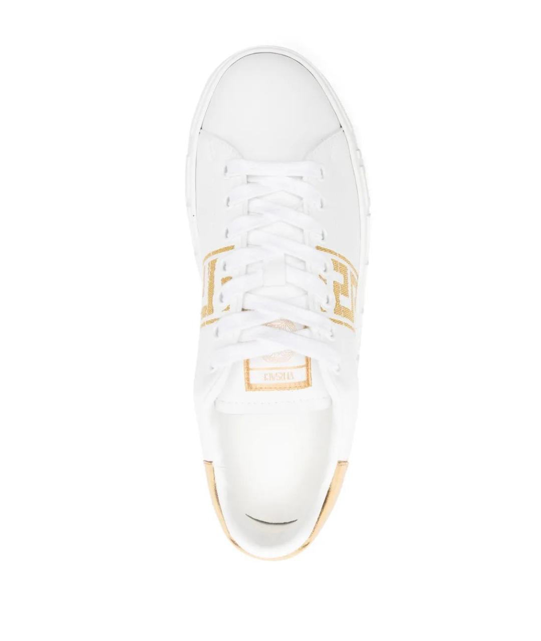 VERSACE Белые синтетические кроссовки, фото 4