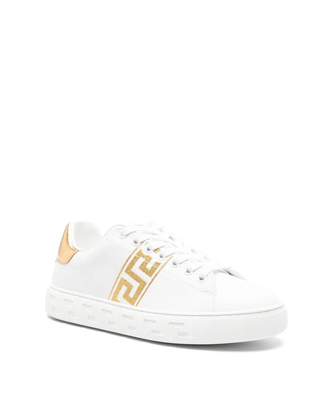 VERSACE Белые синтетические кроссовки, фото 2