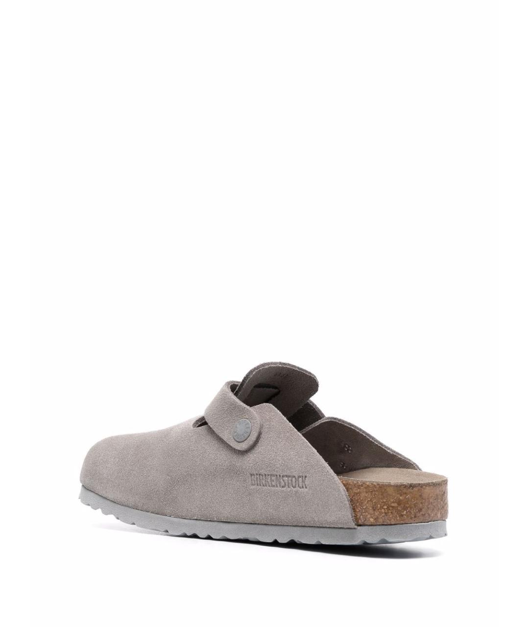 BIRKENSTOCK Серые замшевые сандалии, фото 2