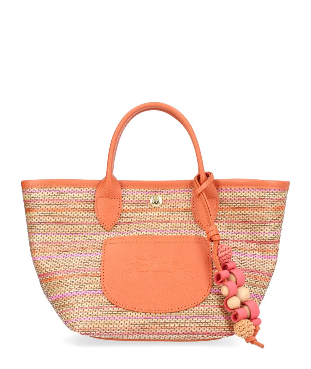 LONGCHAMP Оранжевая тканевая сумка через плечо, фото 1