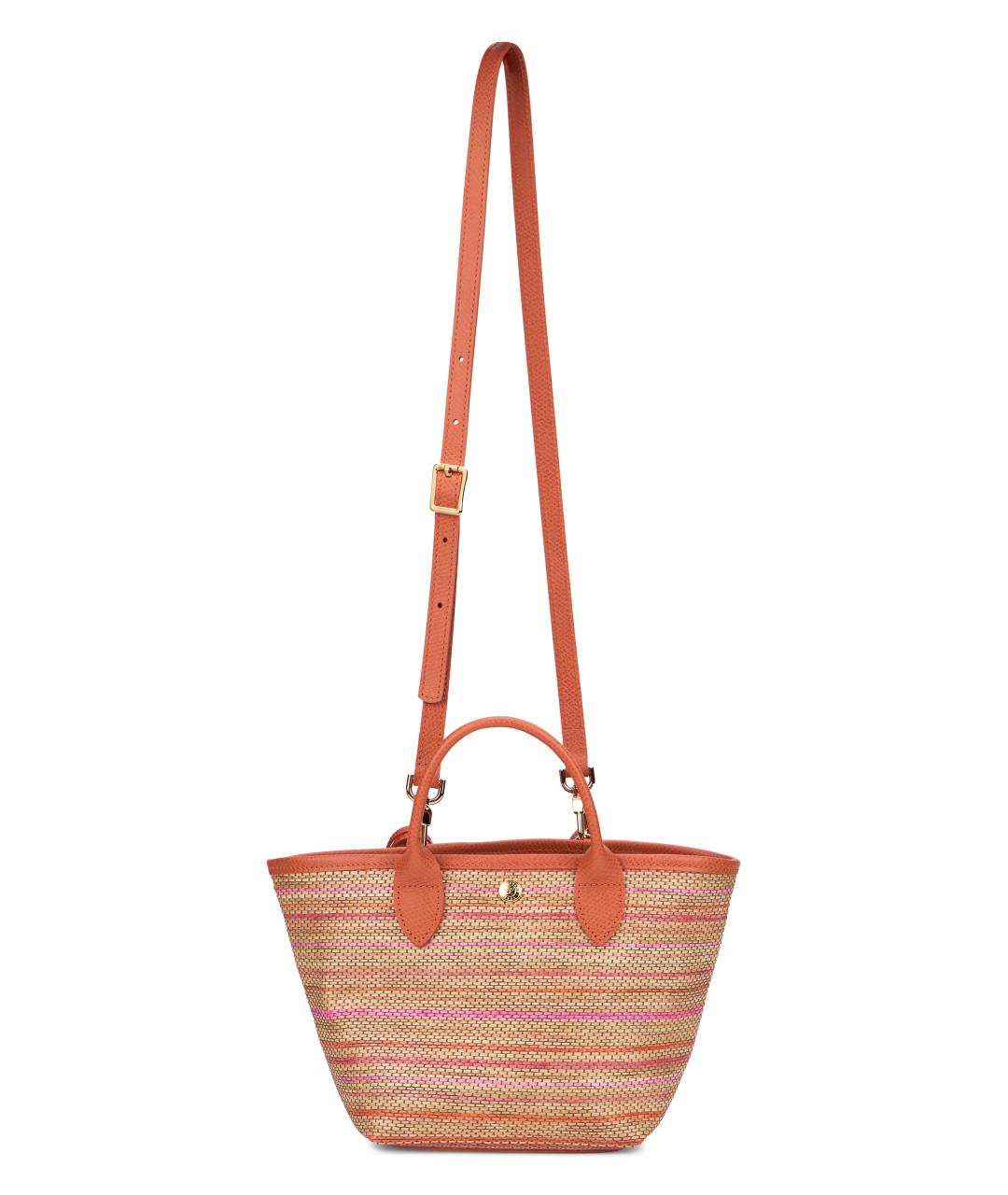 LONGCHAMP Оранжевая тканевая сумка через плечо, фото 4