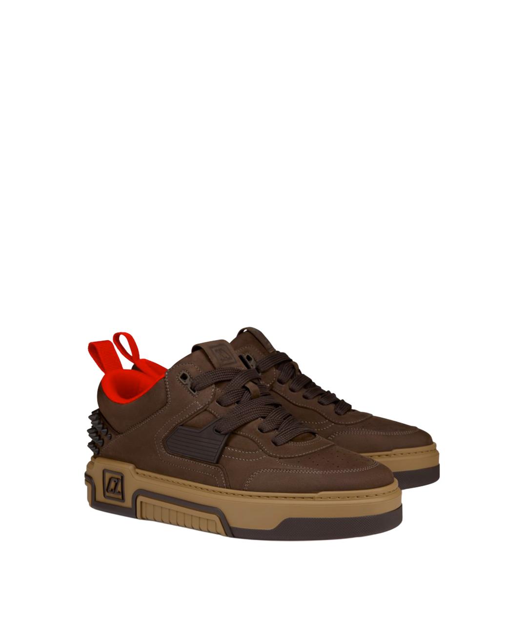 CHRISTIAN LOUBOUTIN Кожаные низкие кроссовки / кеды, фото 2