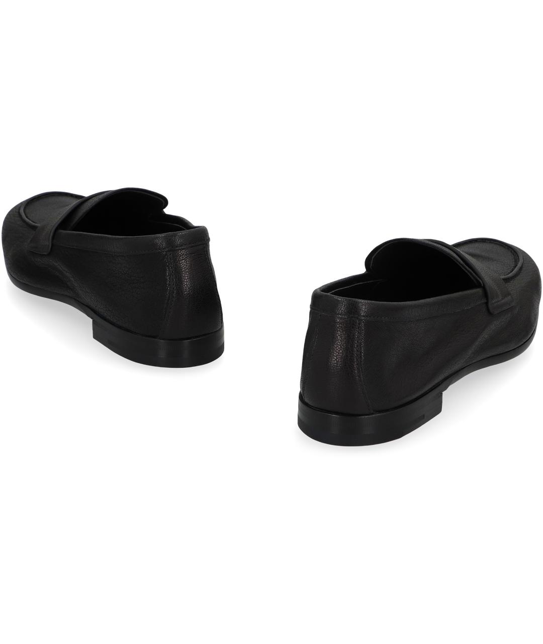 PRADA Черные кожаные лоферы, фото 4