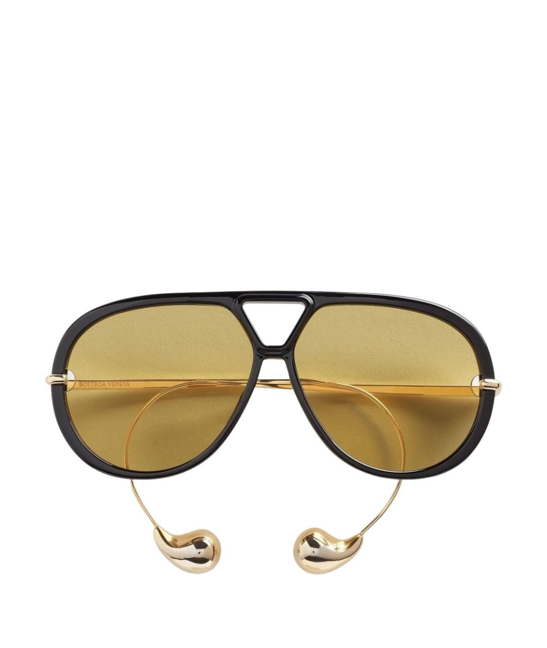 BOTTEGA VENETA Мульти металлические солнцезащитные очки, фото 1