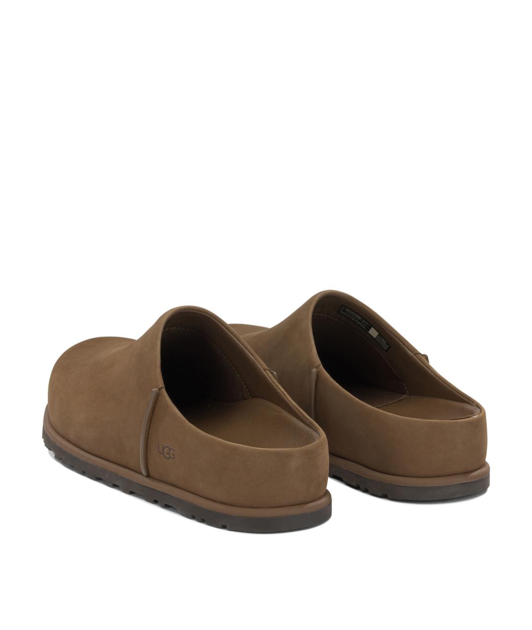 UGG AUSTRALIA Коричневые нубуковые сандалии, фото 4