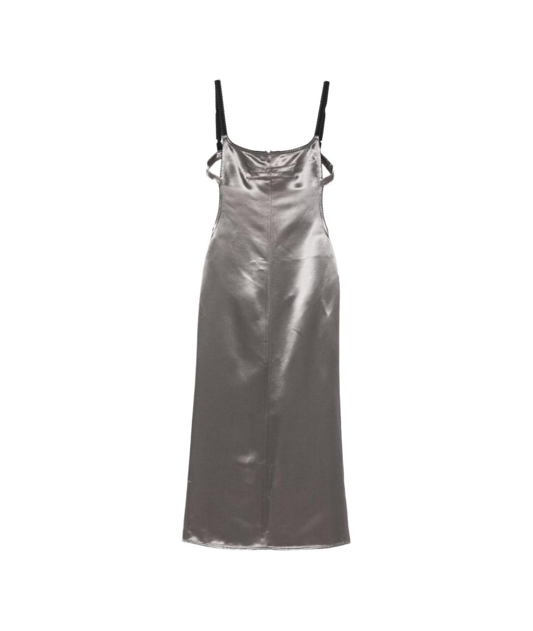 THE ATTICO Серое вечернее платье, фото 1