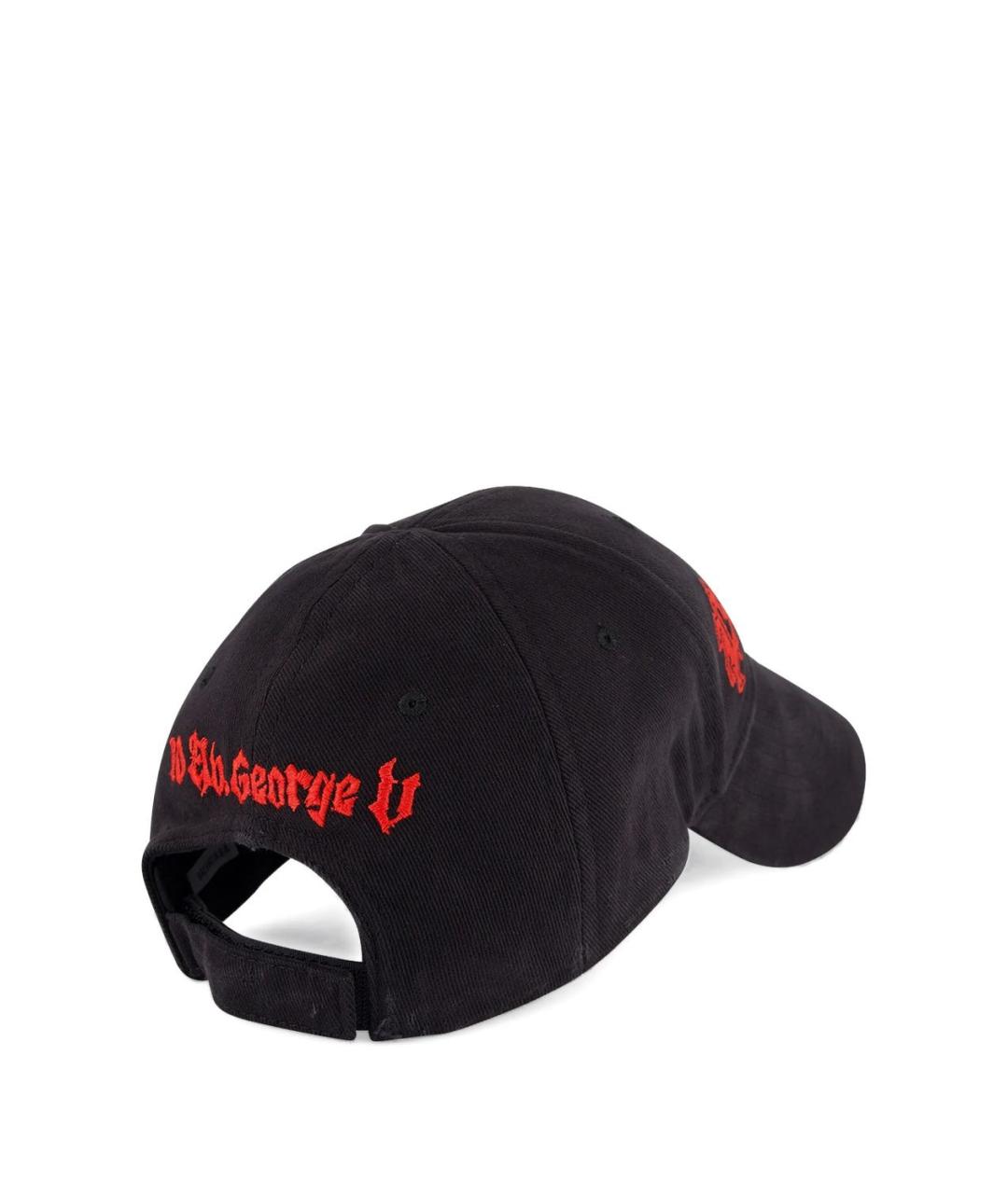 BALENCIAGA Черная хлопковая кепка/бейсболка, фото 3
