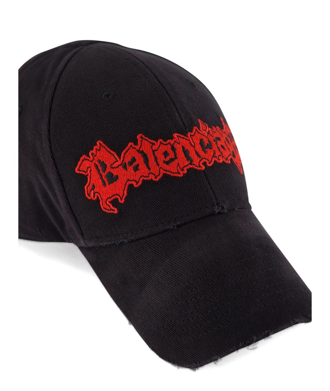 BALENCIAGA Черная хлопковая кепка/бейсболка, фото 2