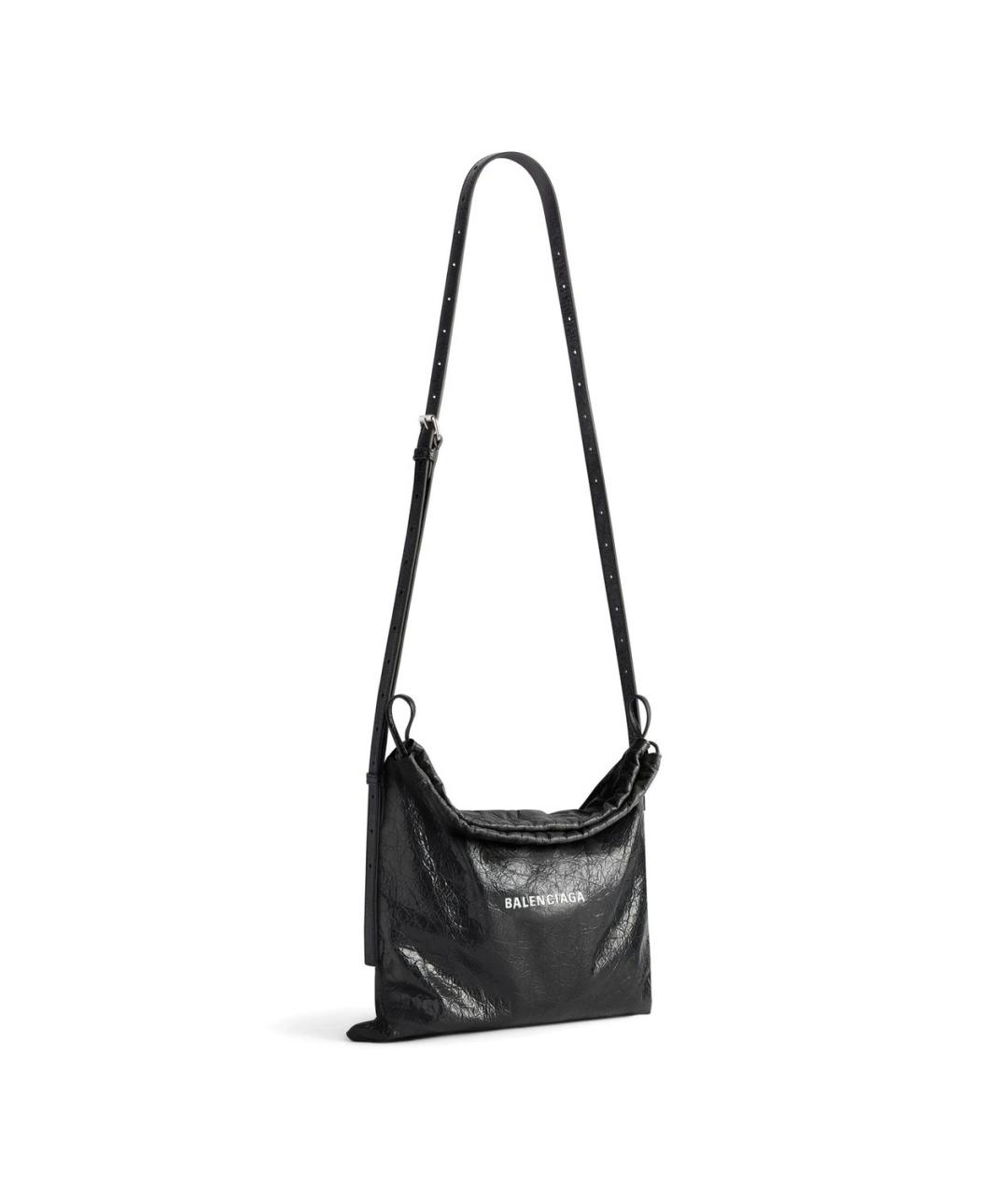 BALENCIAGA Черная кожаная сумка на плечо, фото 3