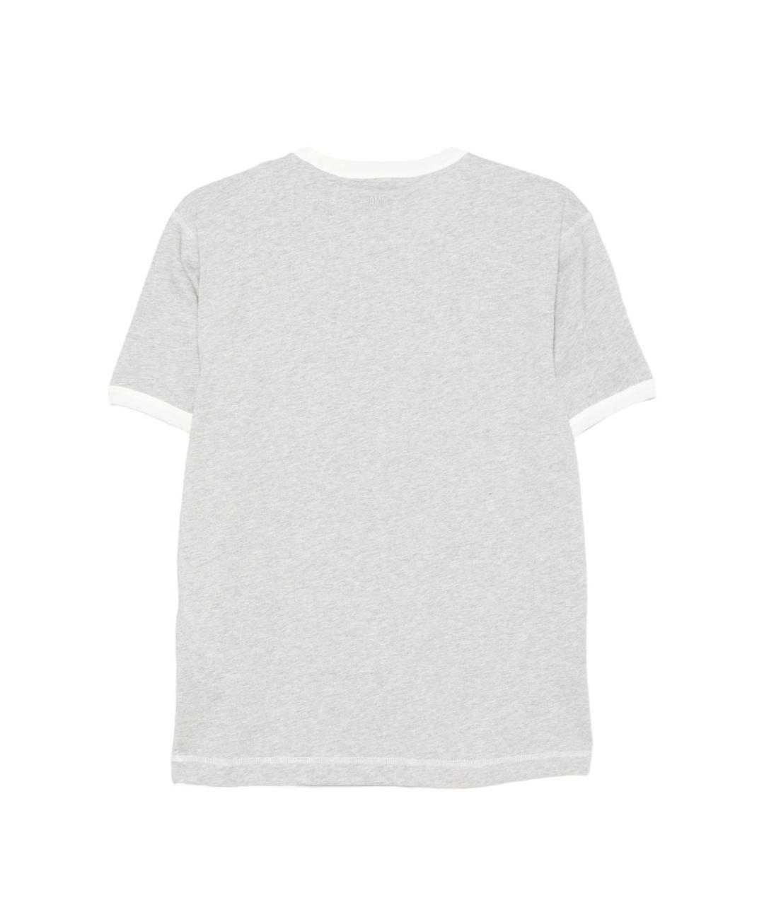 Ami Paris Серая хлопковая футболка, фото 2