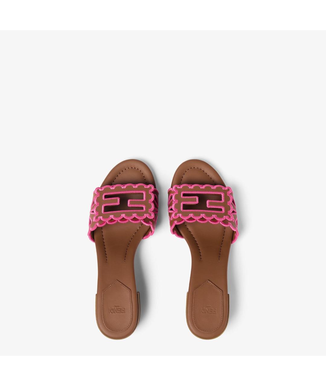 FENDI Кожаные мюли, фото 4