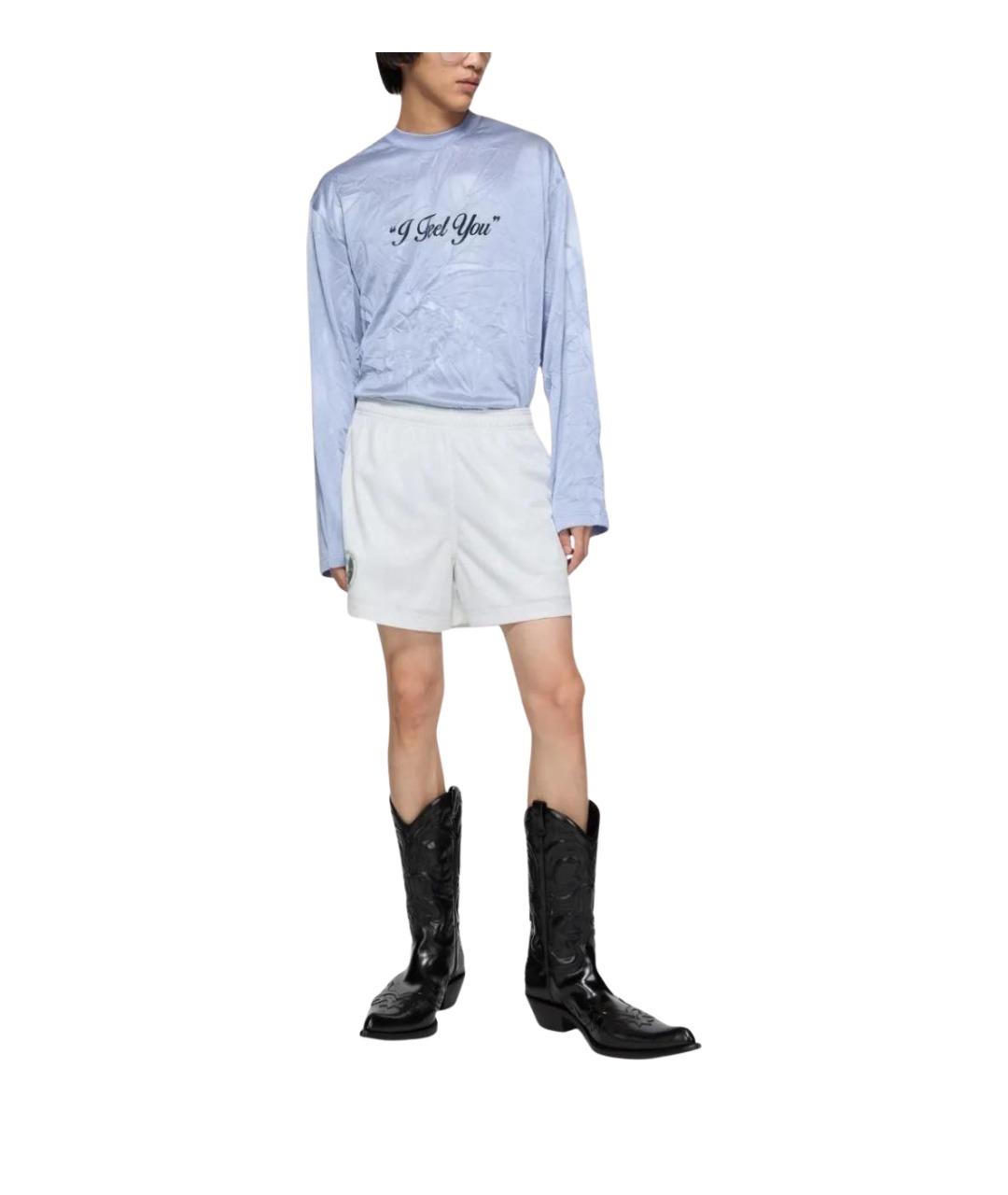 ACNE STUDIOS Белые полиэстеровые шорты, фото 2