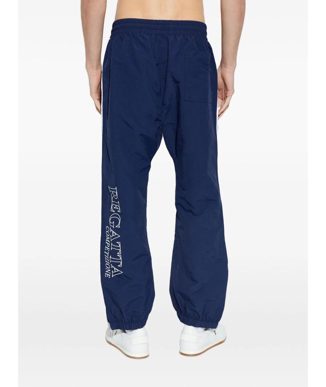 RHUDE Синие полиамидовые повседневные брюки, фото 4