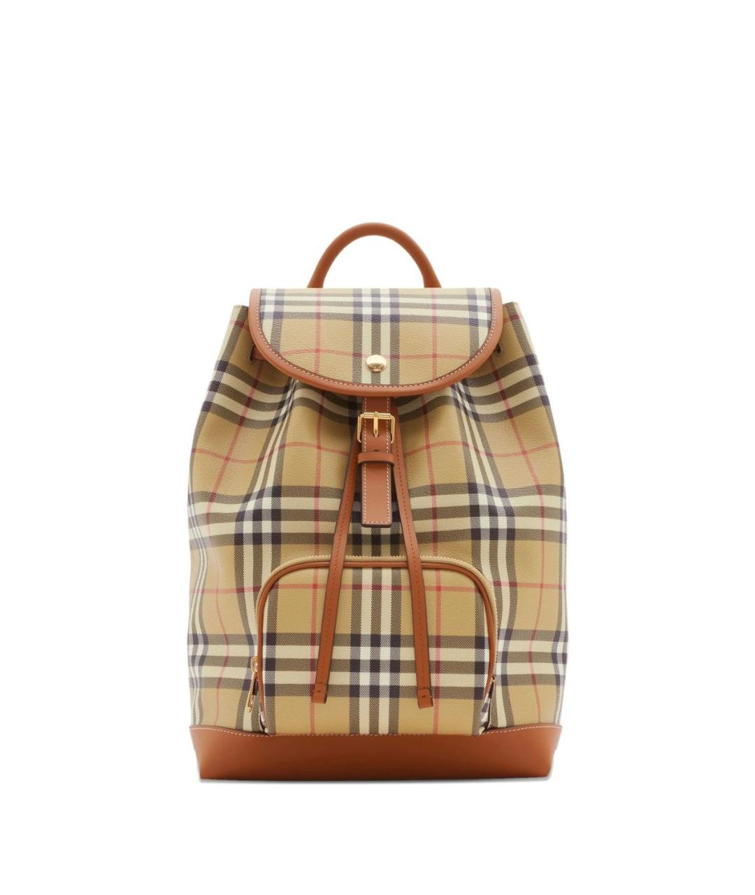 BURBERRY Коричневый рюкзак из искусственной кожи, фото 1