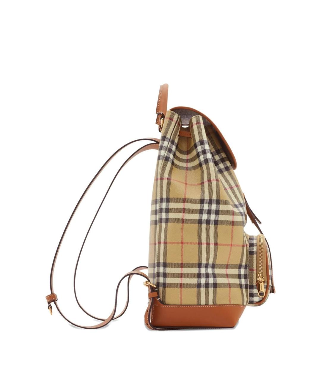 BURBERRY Коричневый рюкзак из искусственной кожи, фото 3