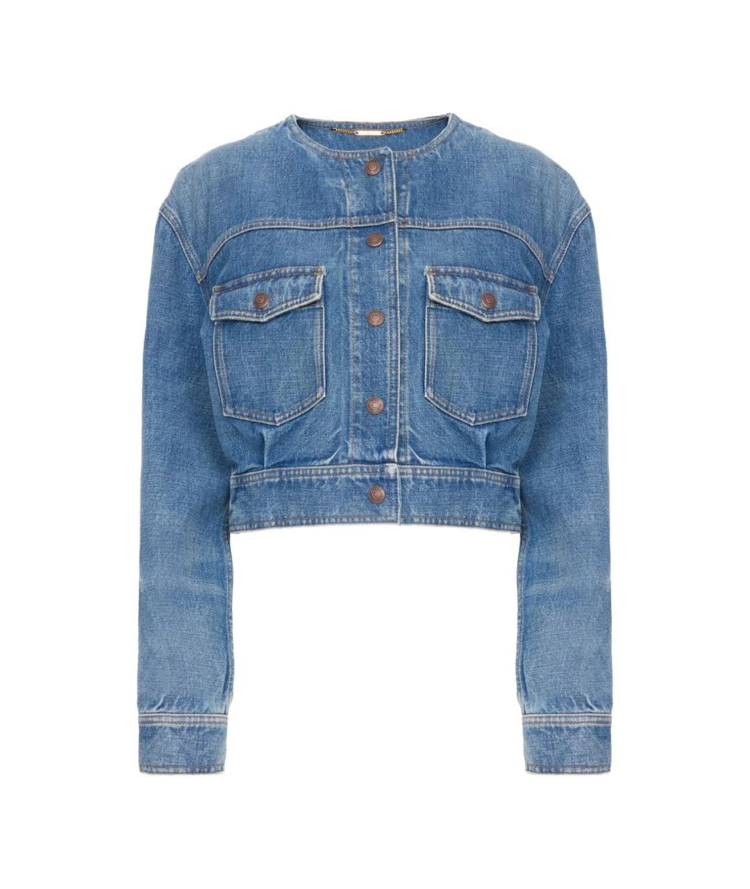 CHLOE Синяя хлопковая куртка, фото 1