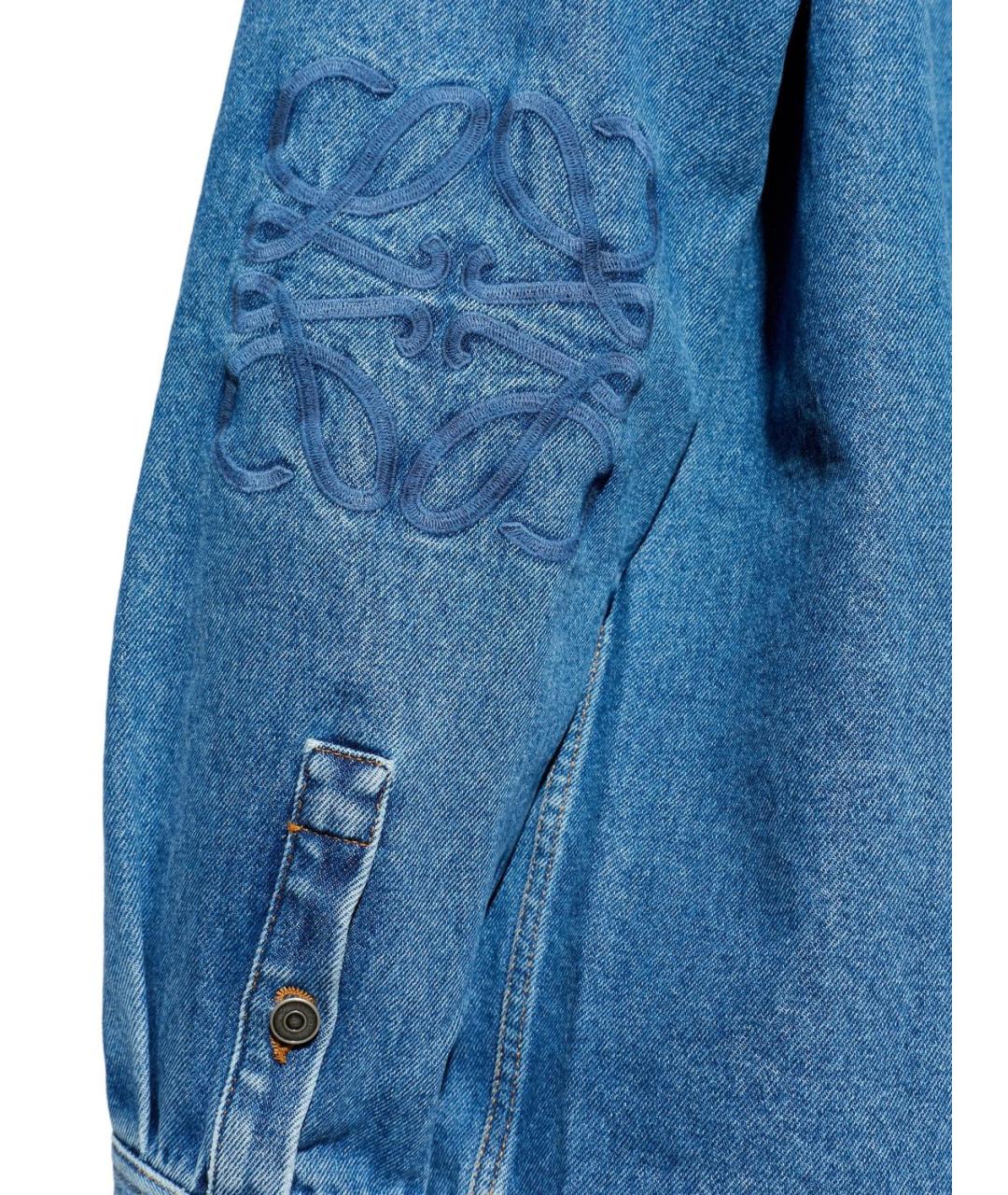 LOEWE Синяя хлопковая кэжуал рубашка, фото 3