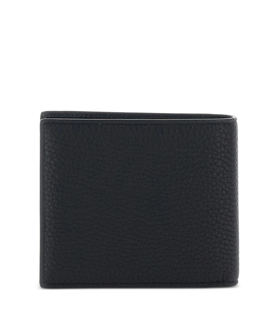 BALENCIAGA Черный кожаный кошелек, фото 2