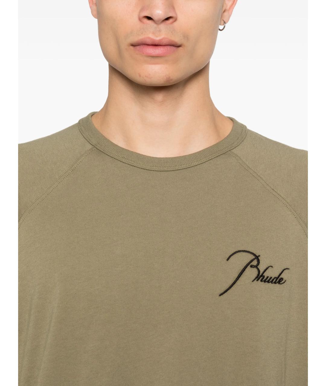 RHUDE Хлопковая футболка, фото 5