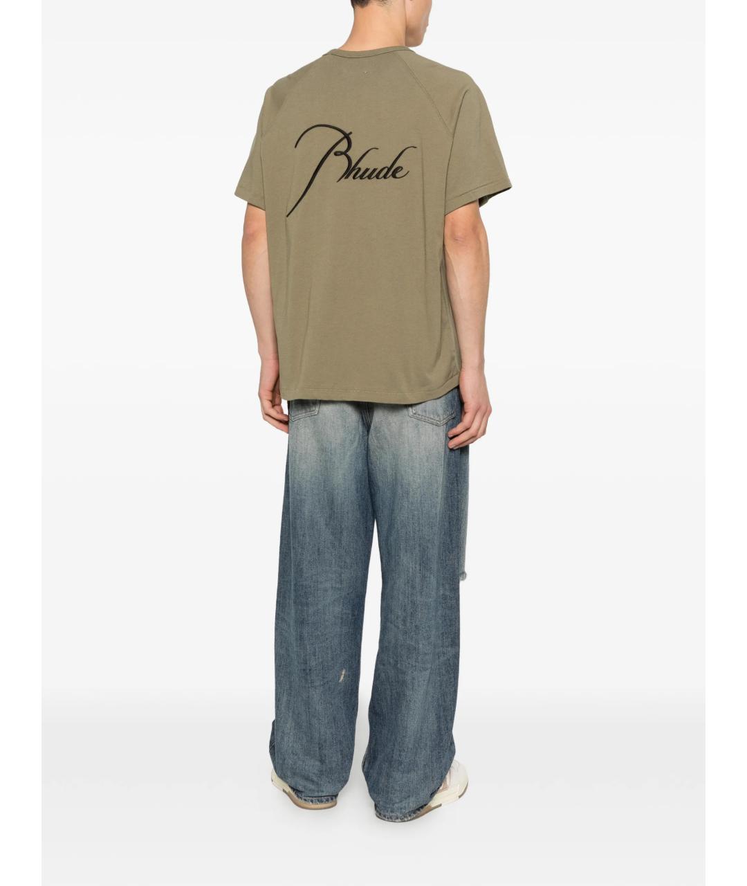 RHUDE Хлопковая футболка, фото 2