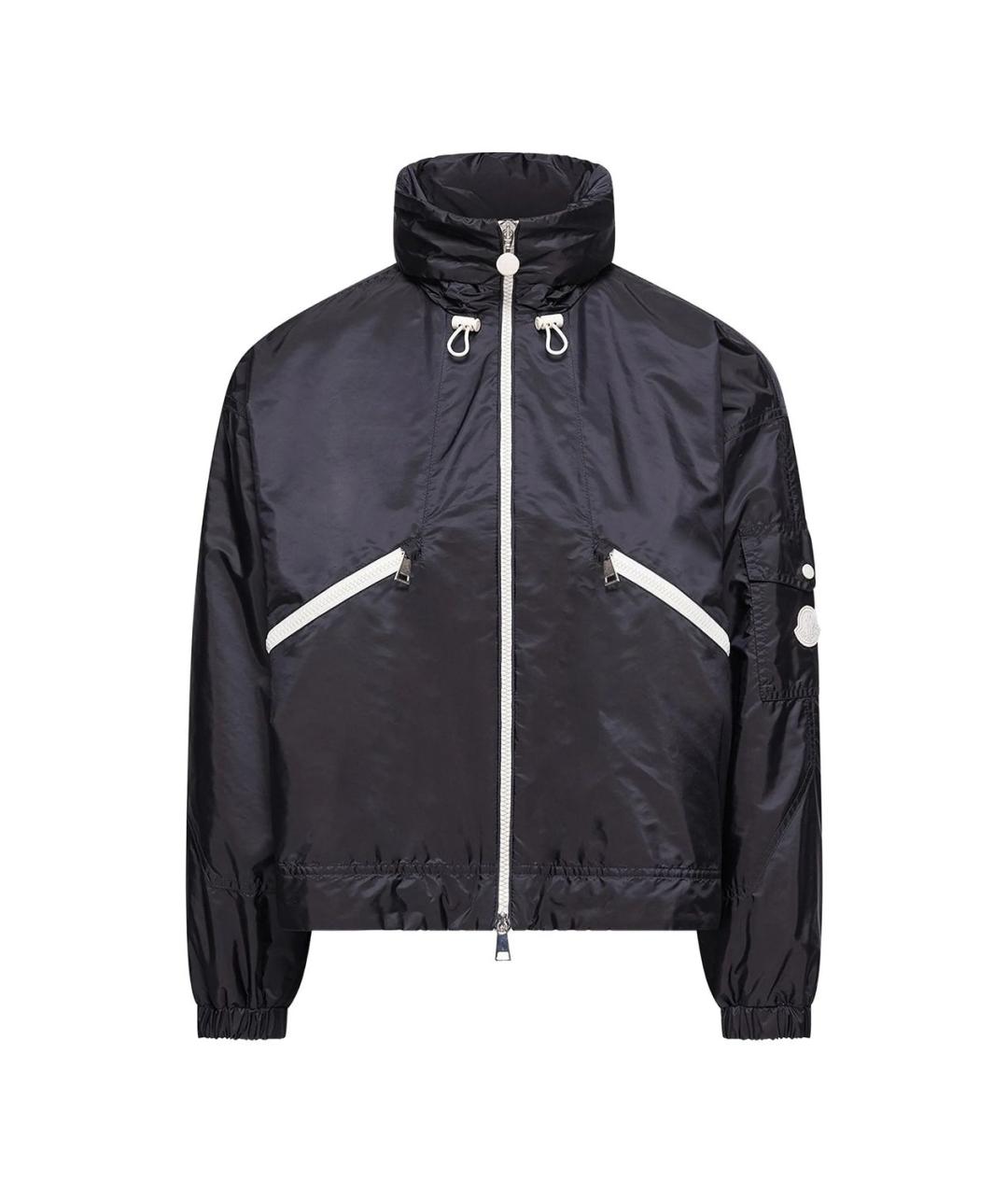 MONCLER Темно-синяя полиамидовая куртка, фото 1