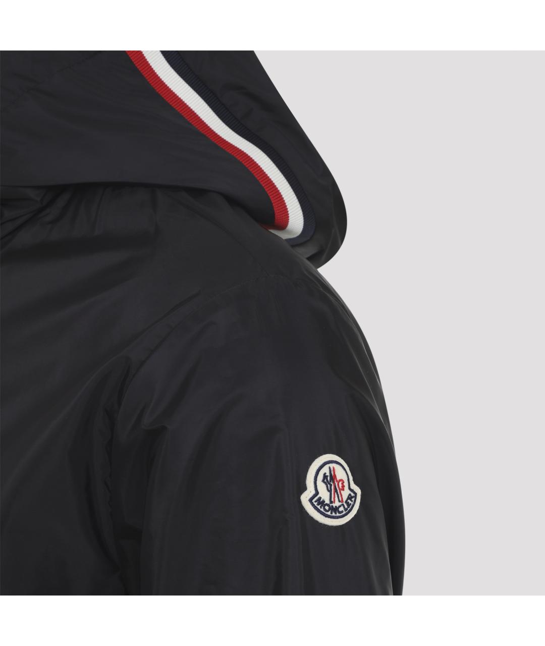 MONCLER Черная полиамидовая куртка, фото 4