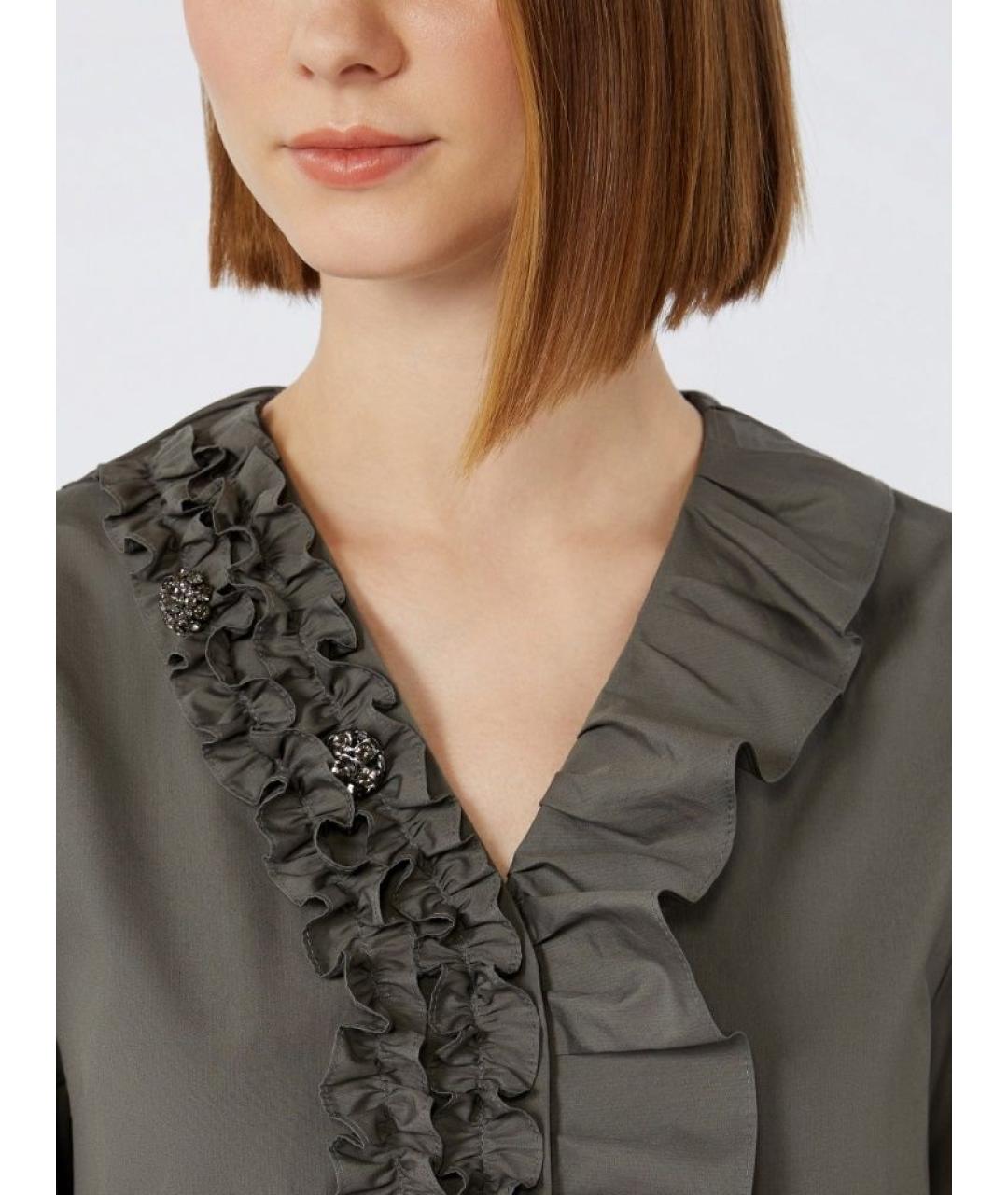 'S MAX MARA Хлопковая блузы, фото 4