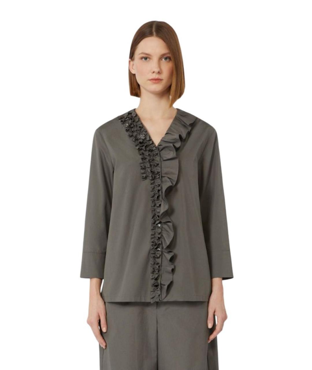 'S MAX MARA Хлопковая блузы, фото 2