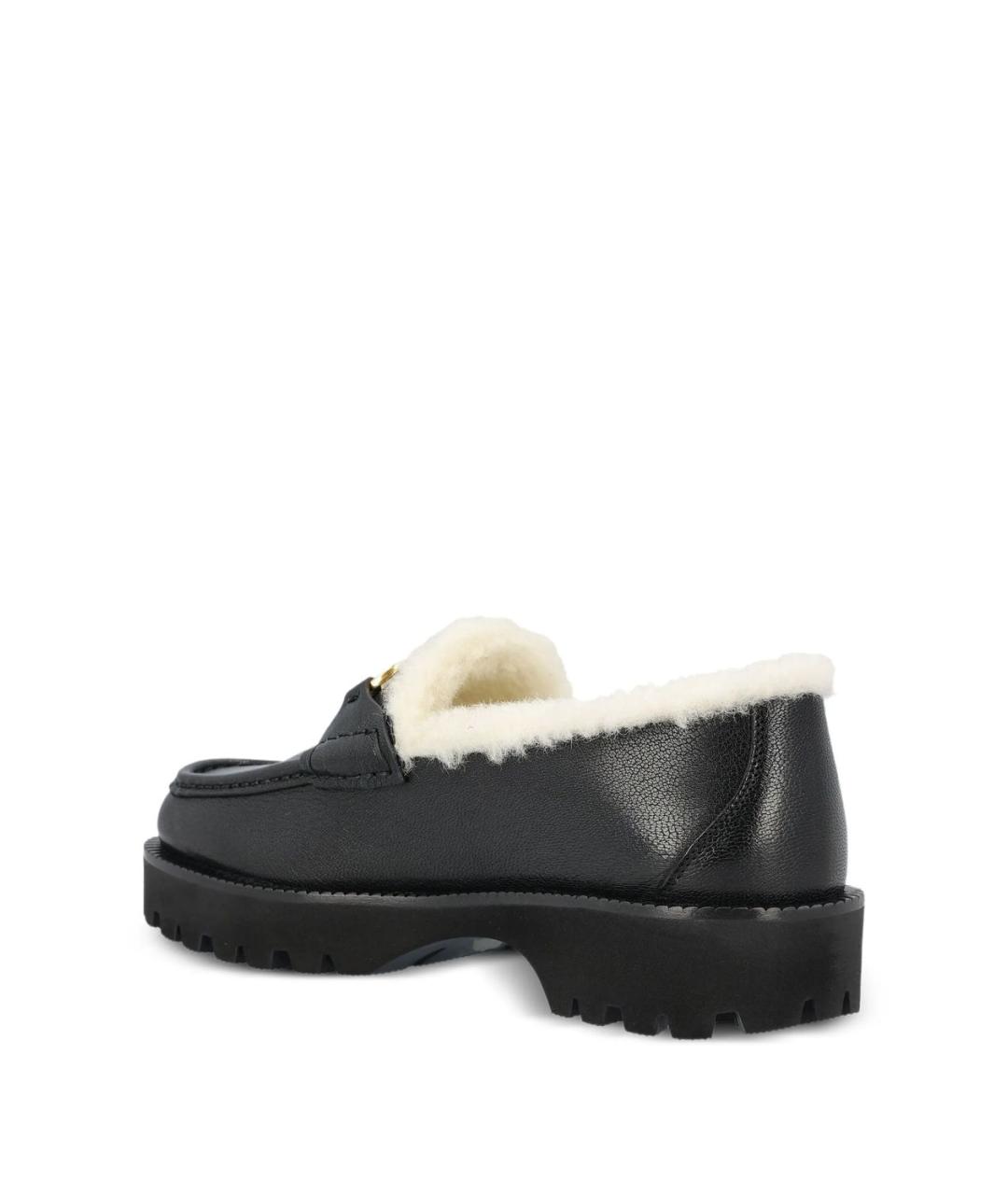 VALENTINO Черные кожаные лоферы, фото 2