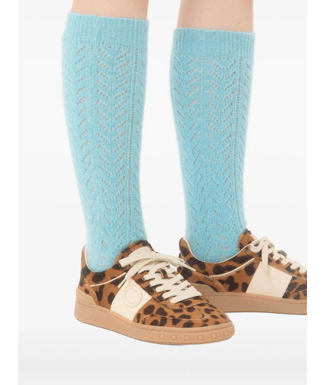 VALENTINO Мульти кожаные кеды, фото 3