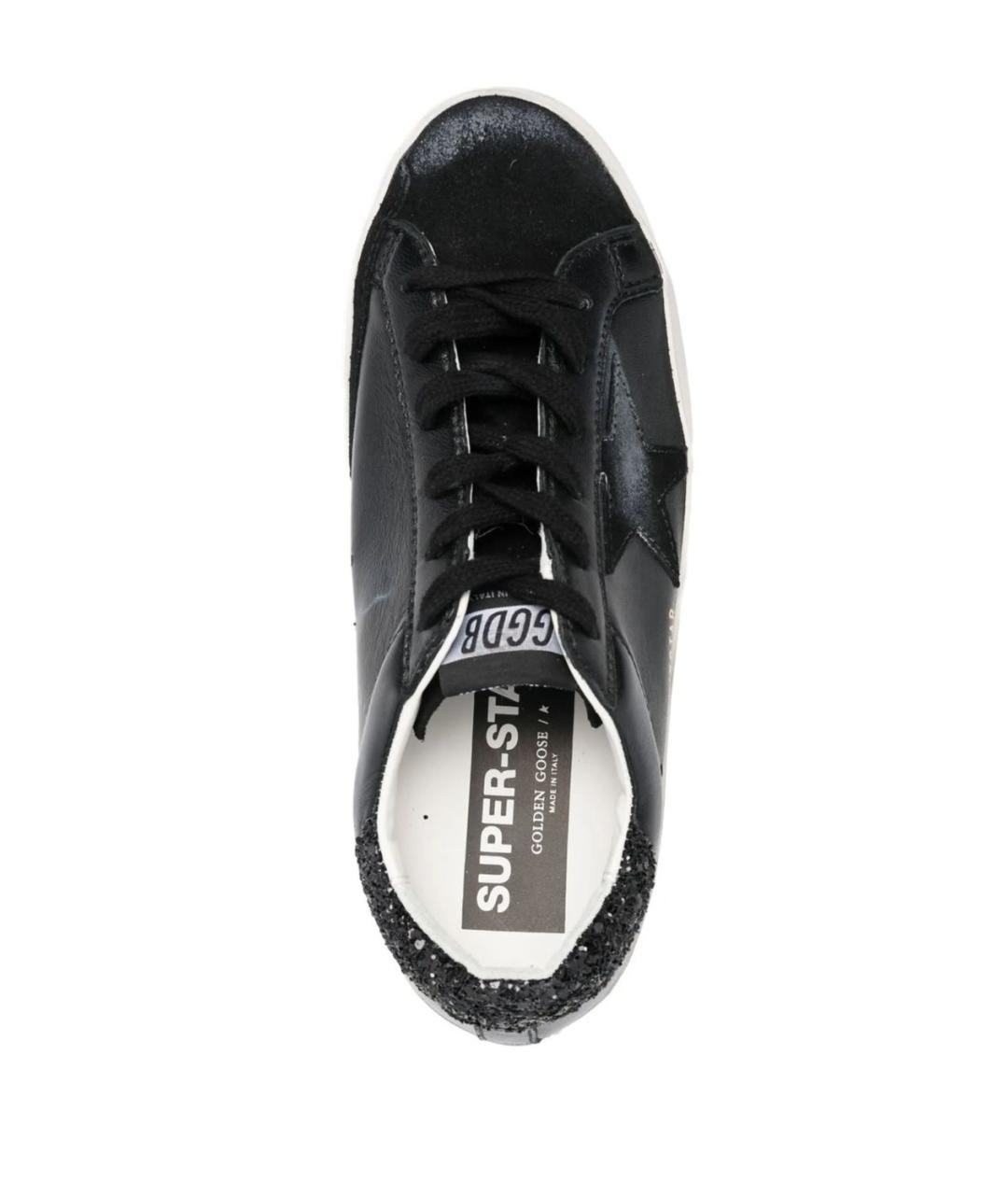 GOLDEN GOOSE DELUXE BRAND Черные кожаные кеды, фото 2