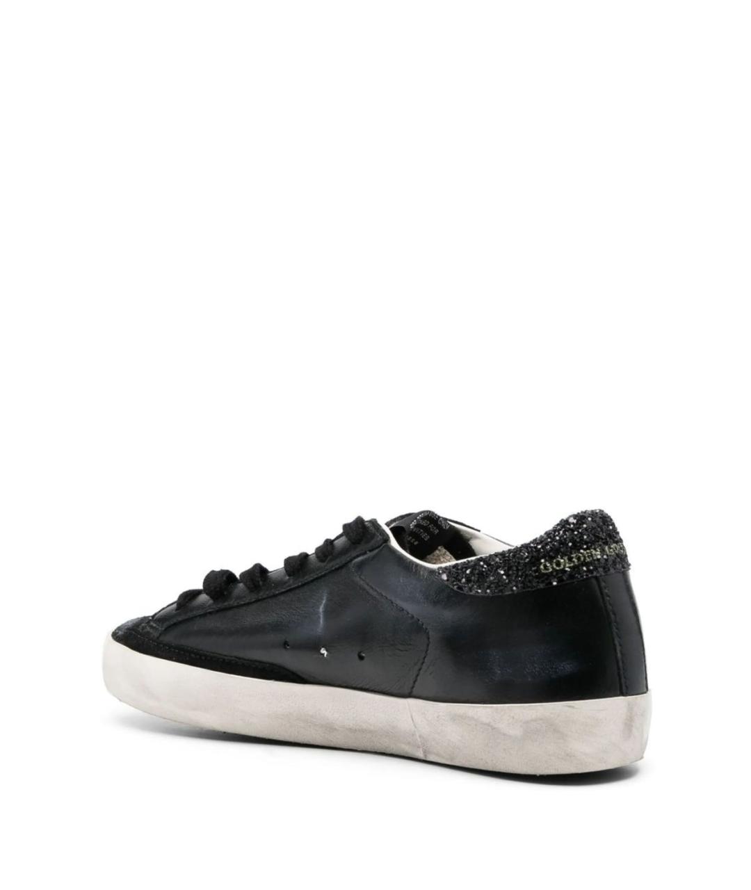 GOLDEN GOOSE DELUXE BRAND Черные кожаные кеды, фото 3