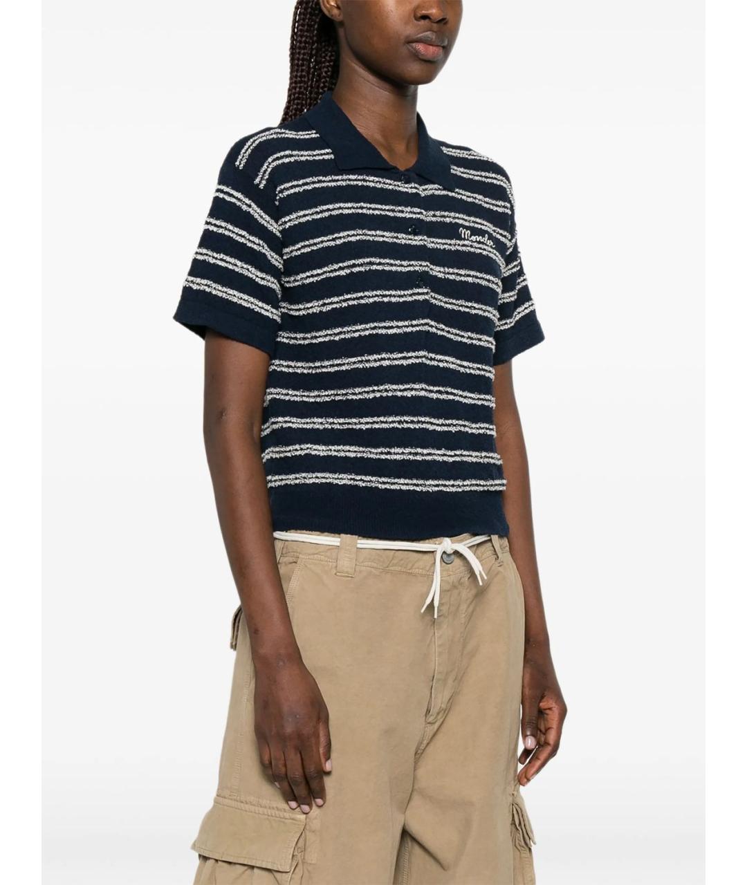 MONCLER Темно-синяя футболка, фото 5