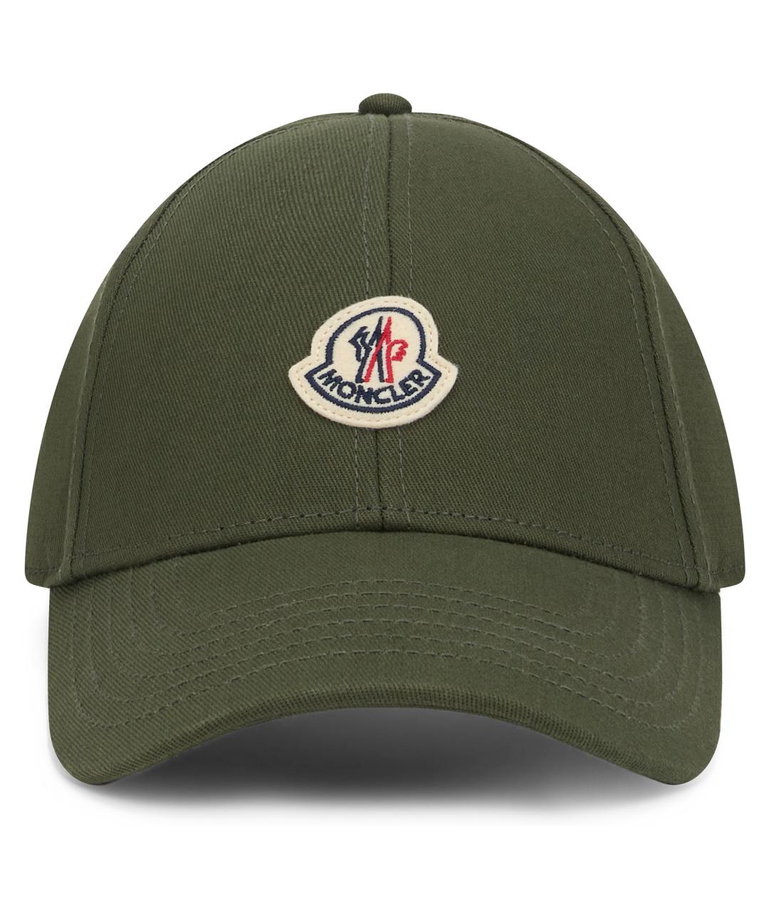MONCLER Зеленая хлопковая кепка/бейсболка, фото 2