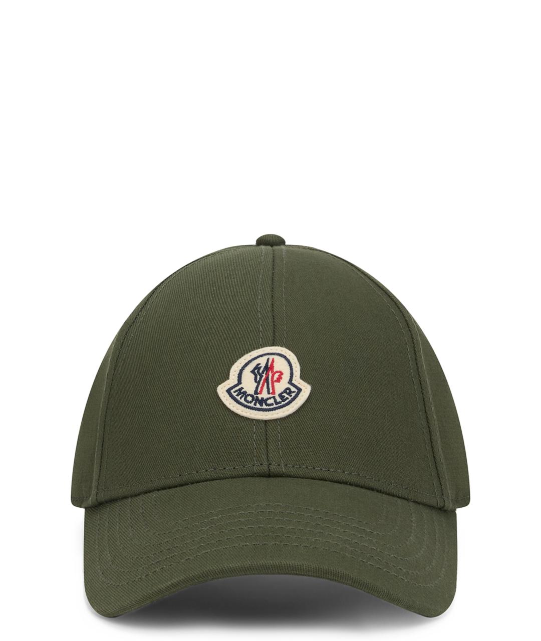 MONCLER Зеленая хлопковая кепка/бейсболка, фото 1