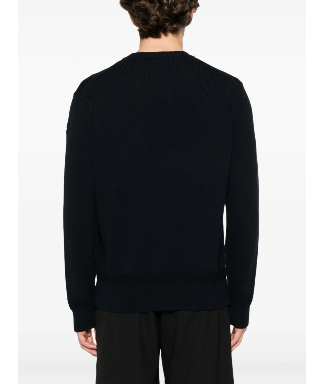 MONCLER Синий хлопковый джемпер / свитер, фото 4