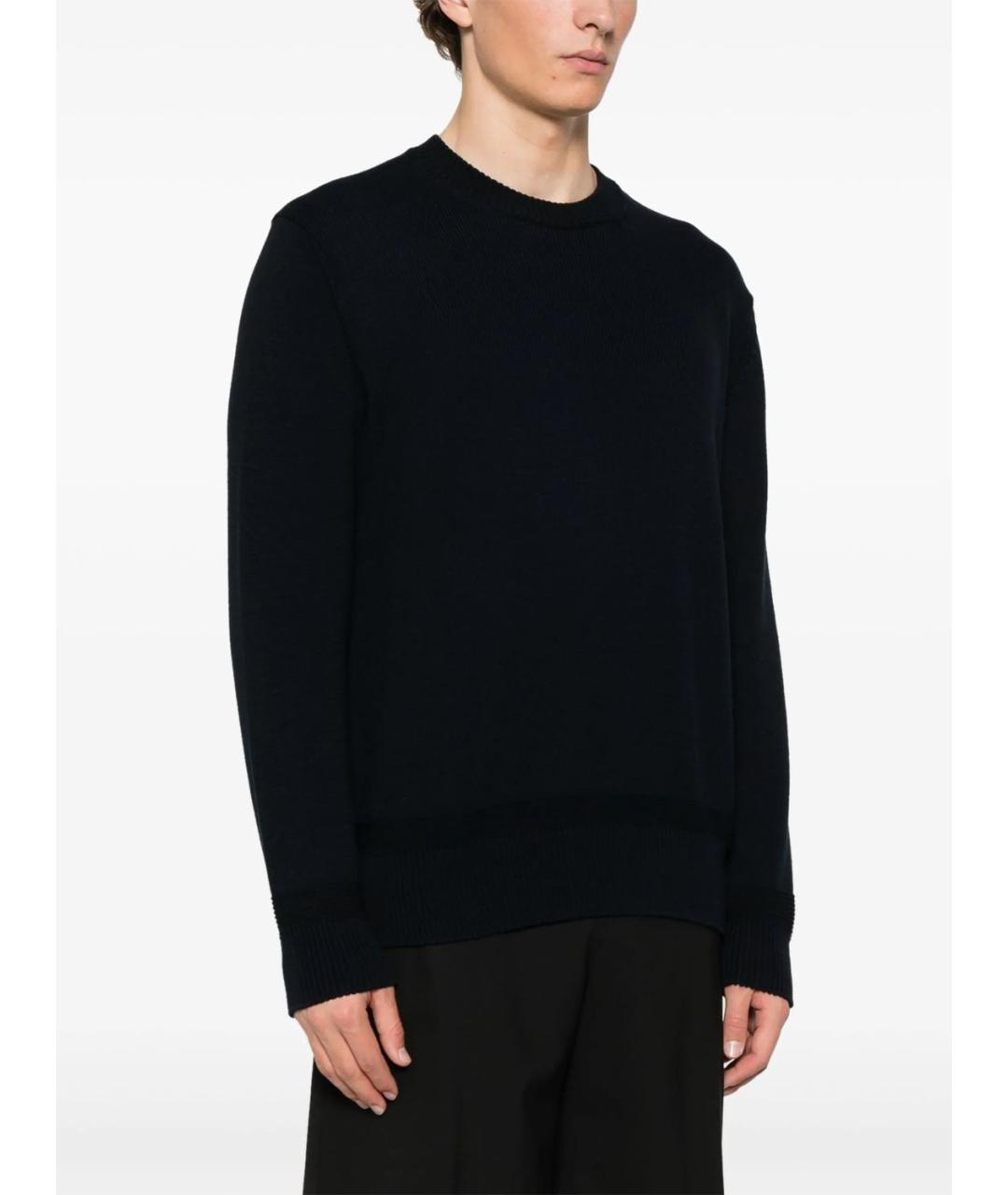 MONCLER Синий хлопковый джемпер / свитер, фото 3