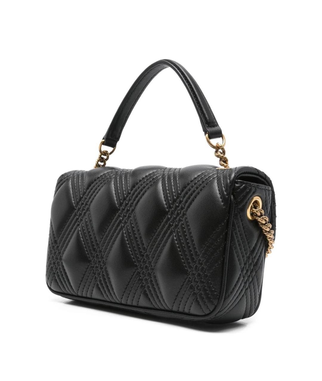 VALENTINO Черная кожаная сумка через плечо, фото 5