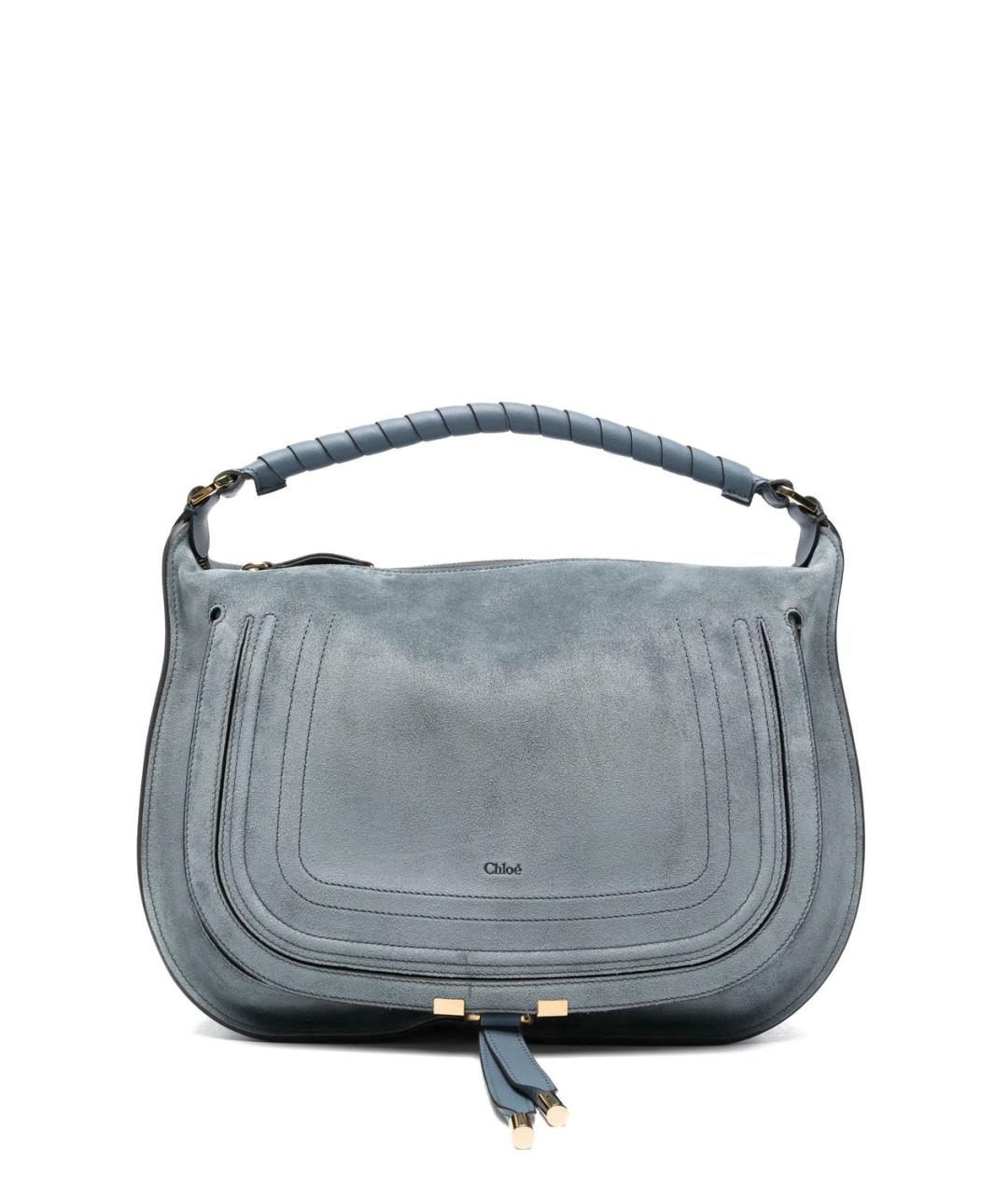 CHLOE Синяя кожаная сумка с короткими ручками, фото 1