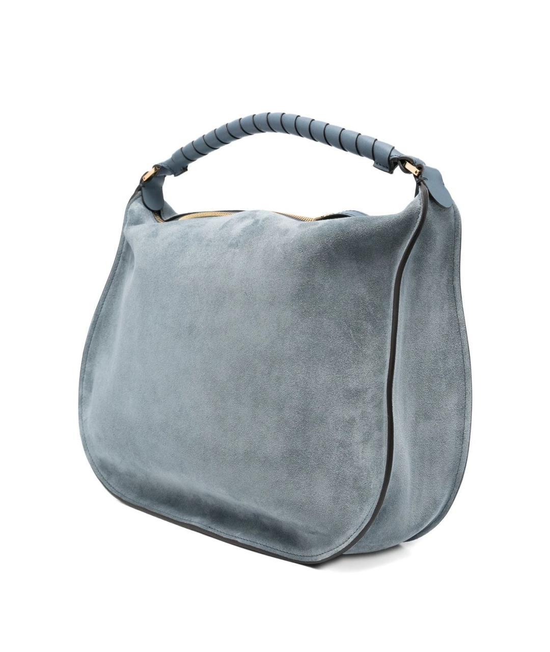 CHLOE Синяя кожаная сумка с короткими ручками, фото 2