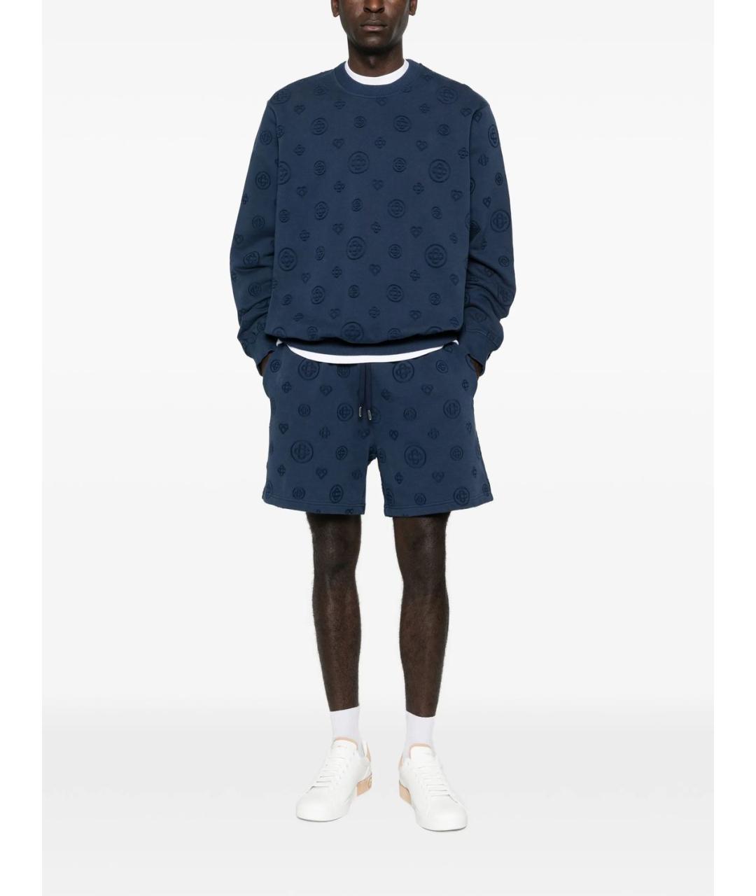 CASABLANCA Синие полиэстеровые шорты, фото 3