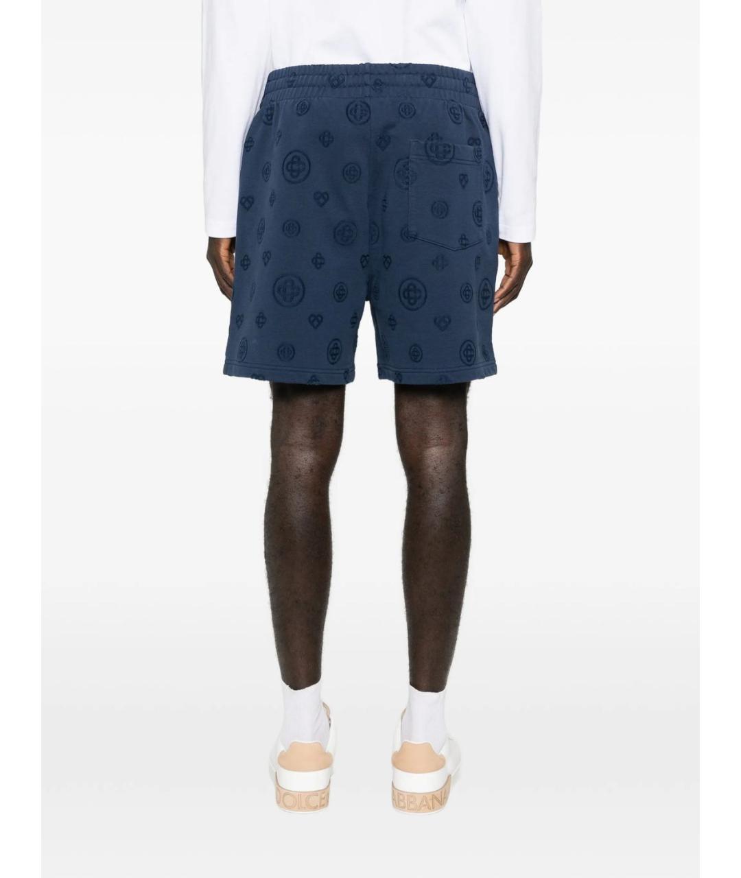 CASABLANCA Синие полиэстеровые шорты, фото 2