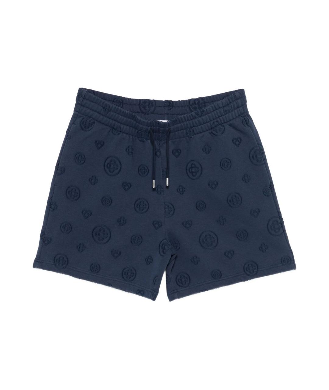 CASABLANCA Синие полиэстеровые шорты, фото 1