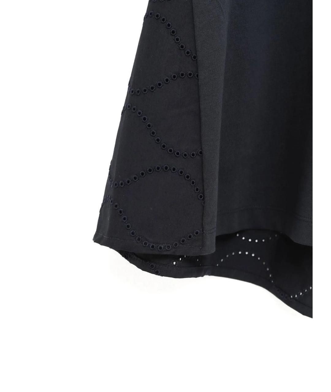 MONCLER Темно-синяя хлопковая футболка, фото 3